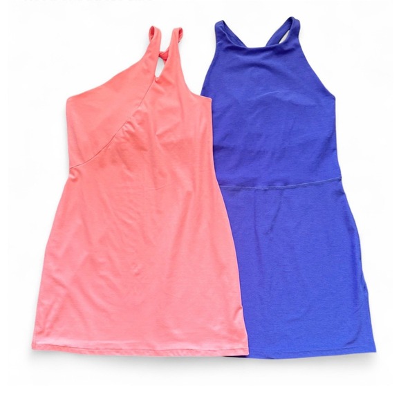 Beyond Yoga Athletic Dresses Lot Of 2 Sz Medium Electric Peach & Purple EXC COND - Picture 1 of 16